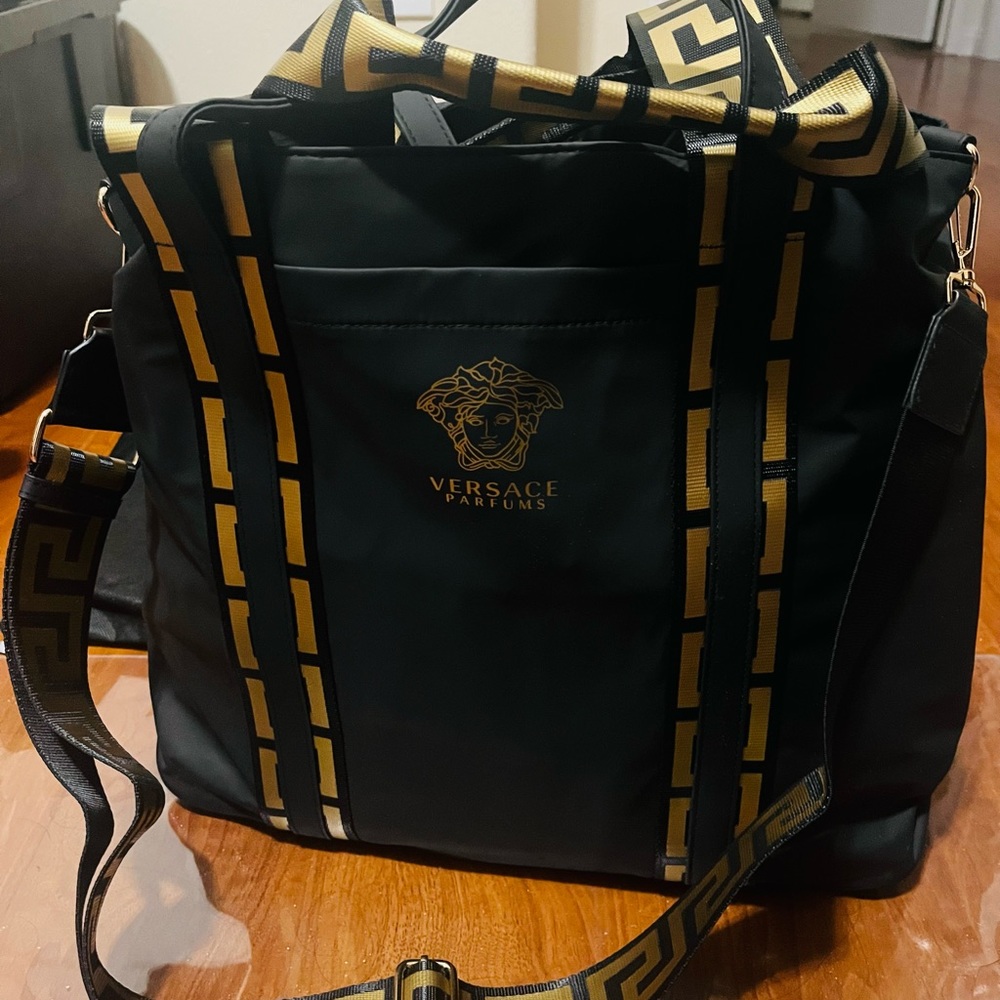 - Versace purse bag/ satchel/ shoulder/ travel weekend bag